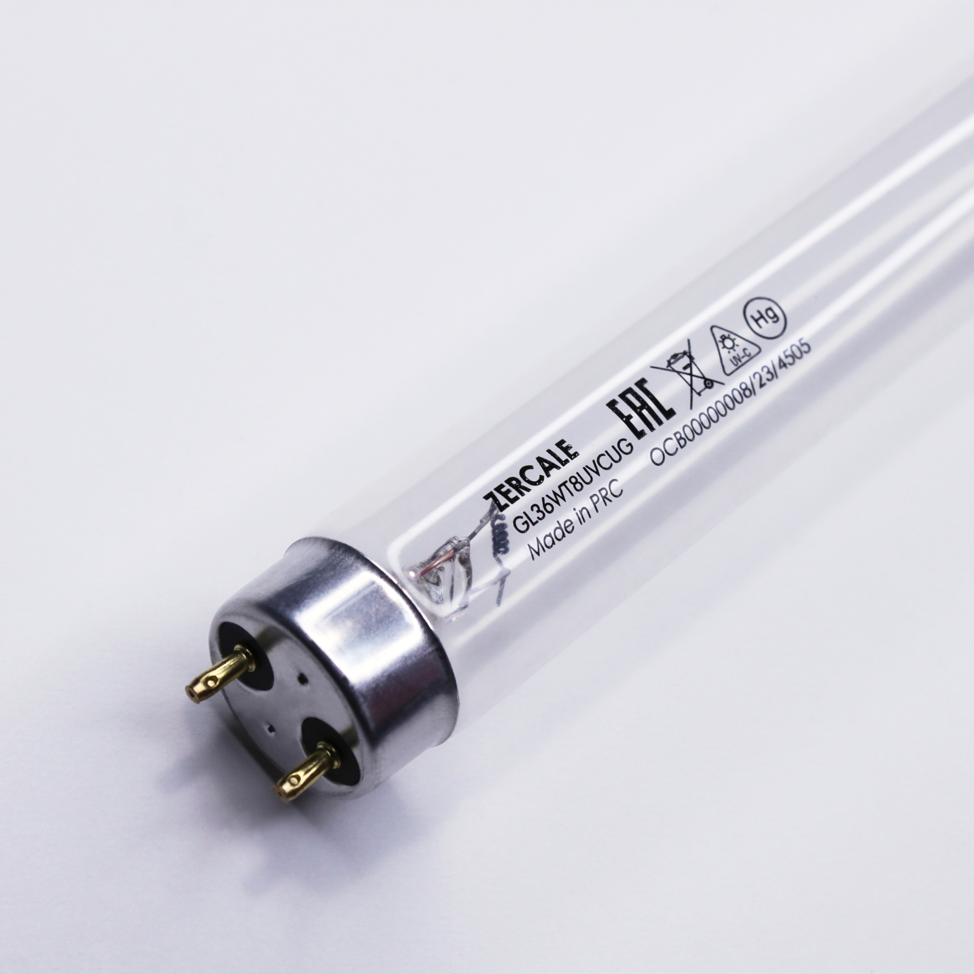 Бактерицидные лампы с увиолевым стеклом Zercale Uviol Glass